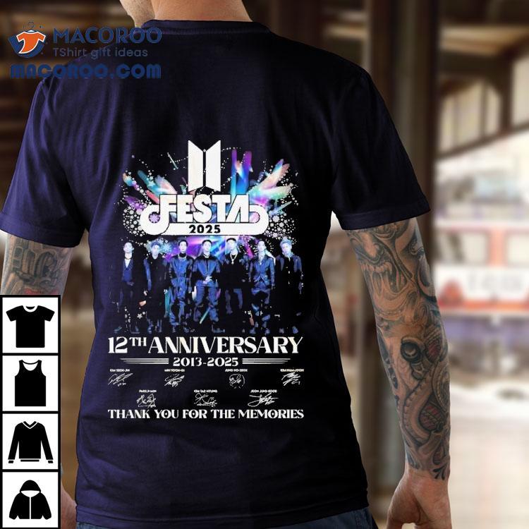 BTS FESTA tシャツ　2025 M 2024 FESTA] BTS Oversized T-shirt (BLACK- Name on Back) - A-KPOP