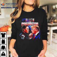 Load image into Gallery viewer, Elon Musk Vs Donald Trump As Alien Vs Predator Shirt