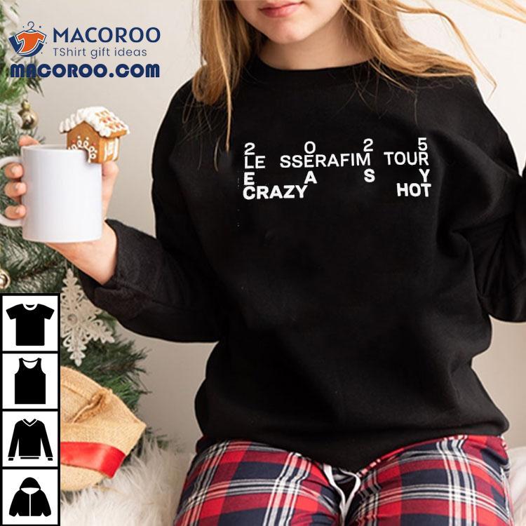 LE SSERAFIM EASYCRAZYHOT tourTシャツ M ブラック LE SSERAFIM EASY CRAZY HOT ツアーTシャツ - メルカリ