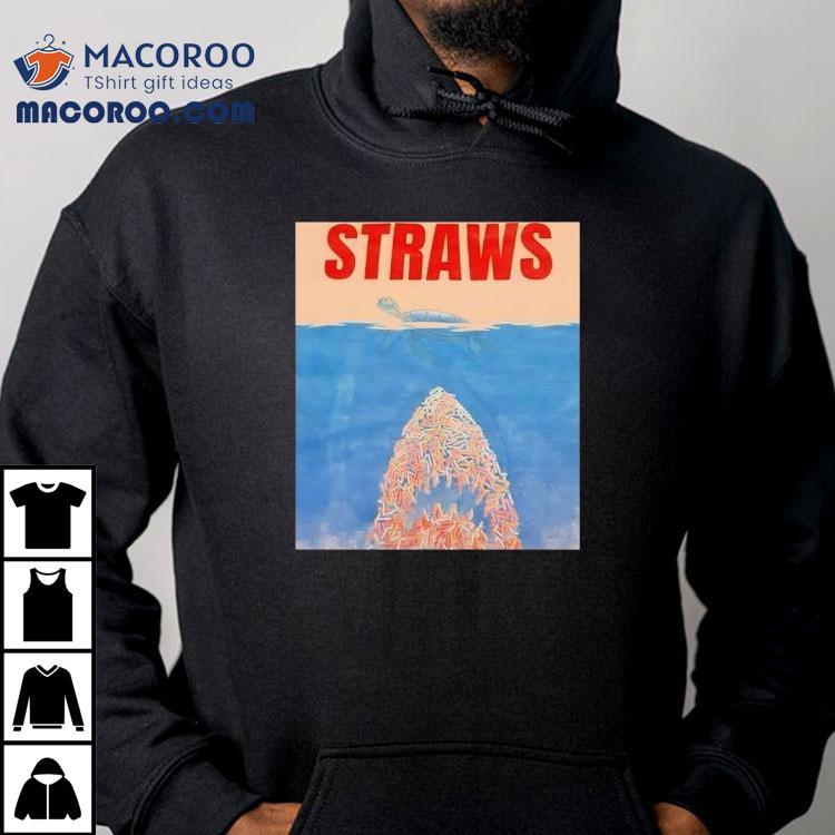 Straws Turtle Style Jaws Shirt
