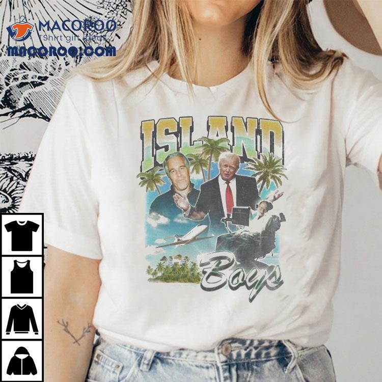 Trump Stephen Hawking And Jeffrey Epstein Island Boys Shirt