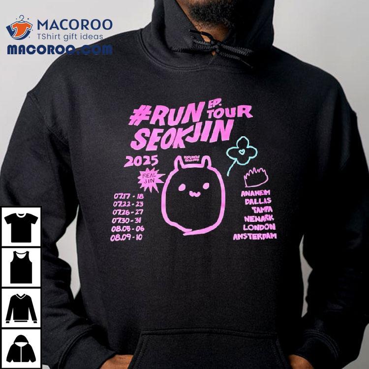 RUN SEOKJIN 2025 Tシャツ 日本未発売・新品・Lサイズ BTS Run Seokjin Ep Tour 2025 World Wide Handsome Shirt – abcti