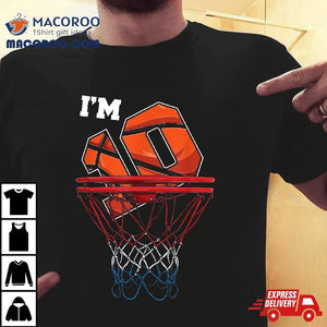 I'm 10 Years Old Basketball Net Ball Game Gift Birthday Shirt