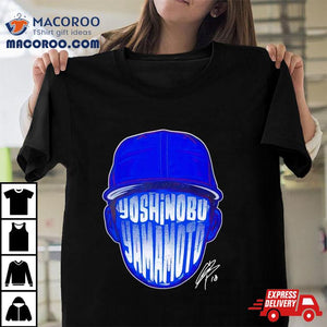 Los Angeles Dodgers Yoshinobu Yamamoto Face Silhouette Signature Shirt