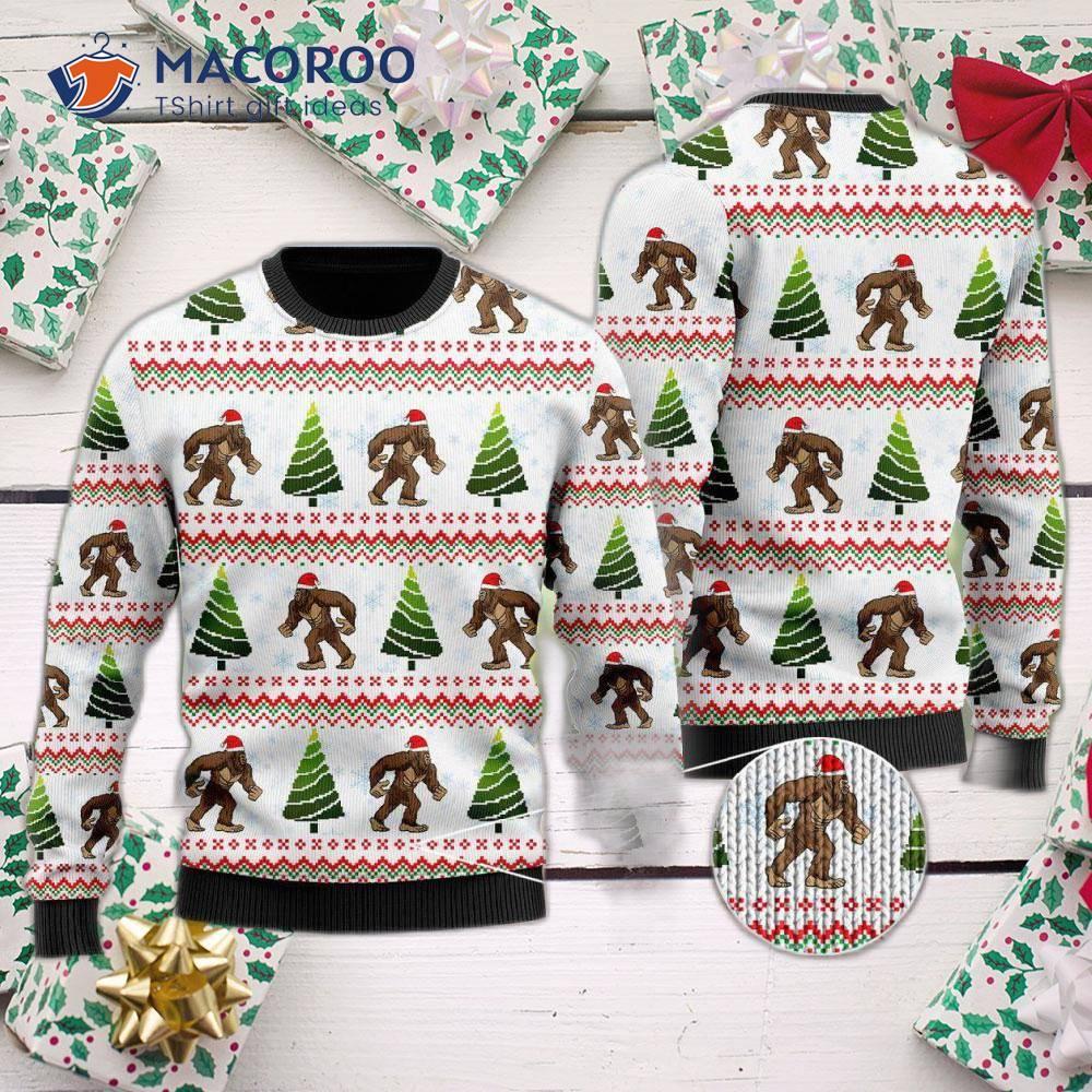 Amazing Bigfoot Ugly Christmas Sweater